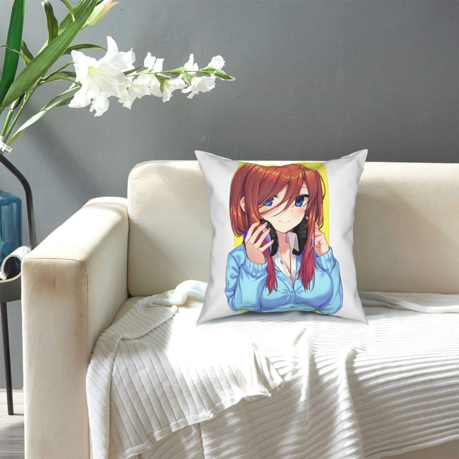 Amazon｜五等分の花嫁 中野 三玖 多種類のデザインのクッションカバー